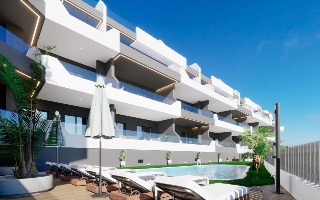 Новый дом с террасой 16 м² в Бенихофар, 2 спальни