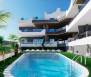 Новый дом с террасой 16 м² в Бенихофар, 2 спальни