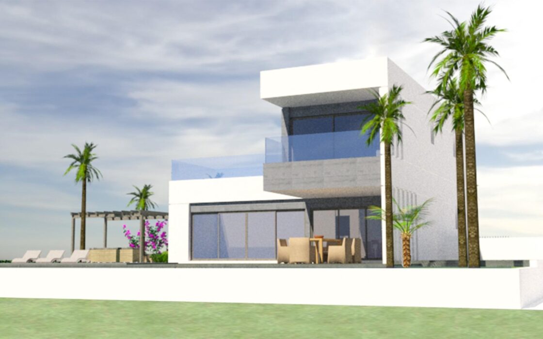 Виллы с бассейном в Полоп-де-ла-Марина, 150 кв.м, 3 спальни