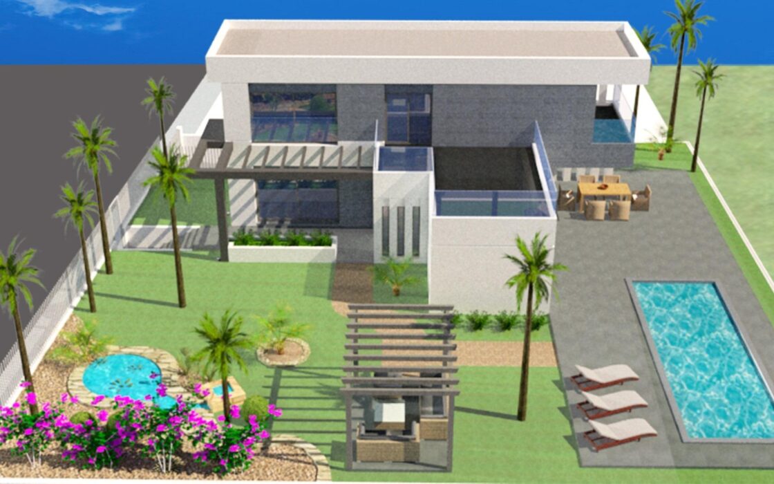 Виллы с бассейном в Полоп-де-ла-Марина, 150 кв.м, 3 спальни