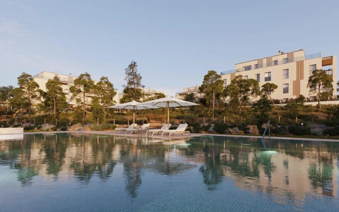 Новый комплекс в Годелле с террасами и бассейном 98 кв.м.