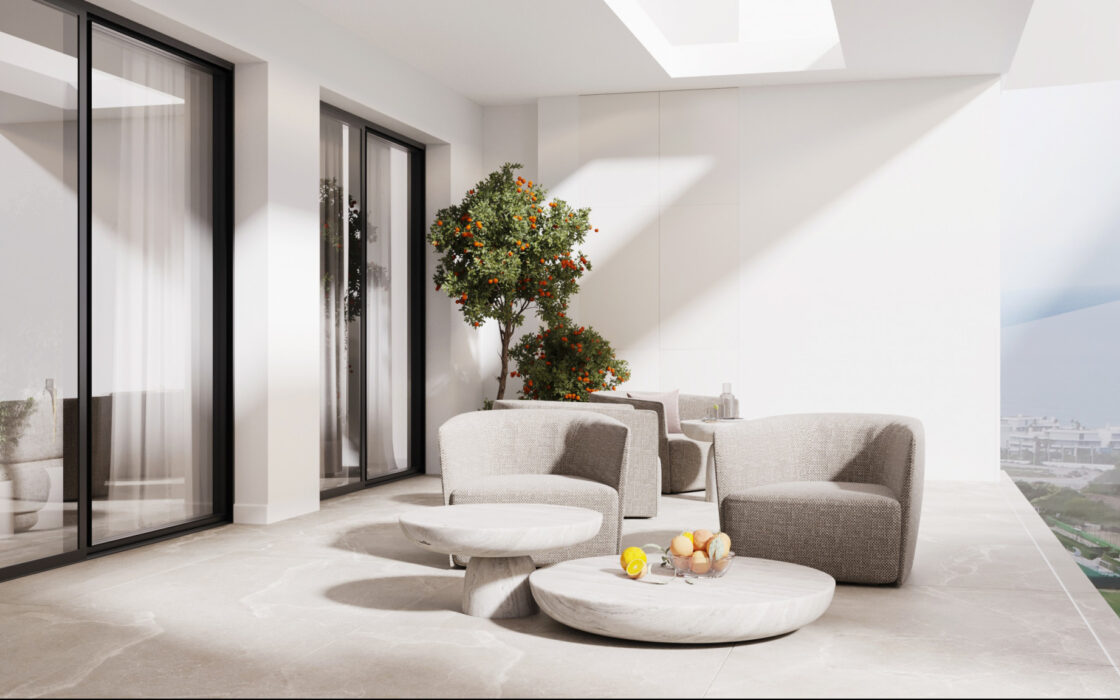 Трикімнатна квартира з терасою в Естепоні 122.67 кв.м