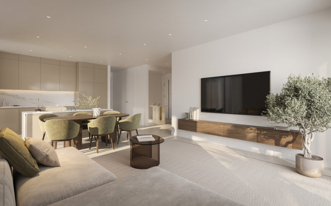 Трикімнатна квартира з терасою в Естепоні 122.67 кв.м