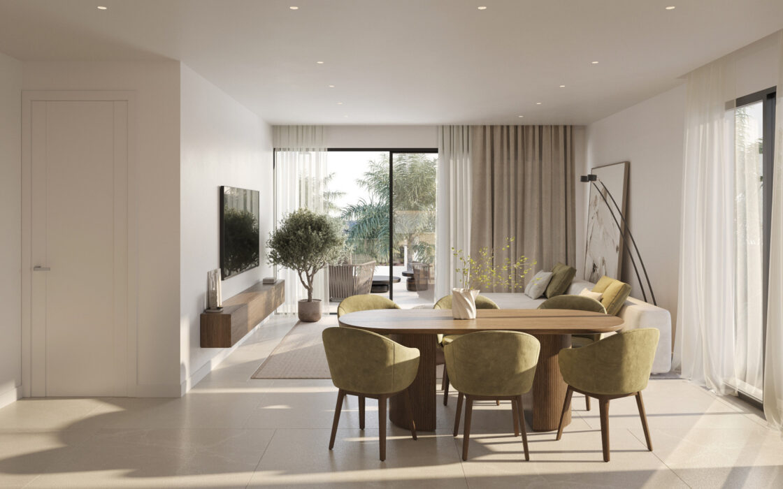 Трикімнатна квартира з терасою в Естепоні 122.67 кв.м