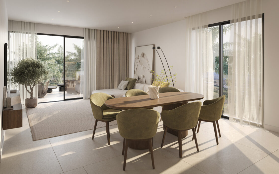 Трикімнатна квартира з терасою в Естепоні 122.67 кв.м