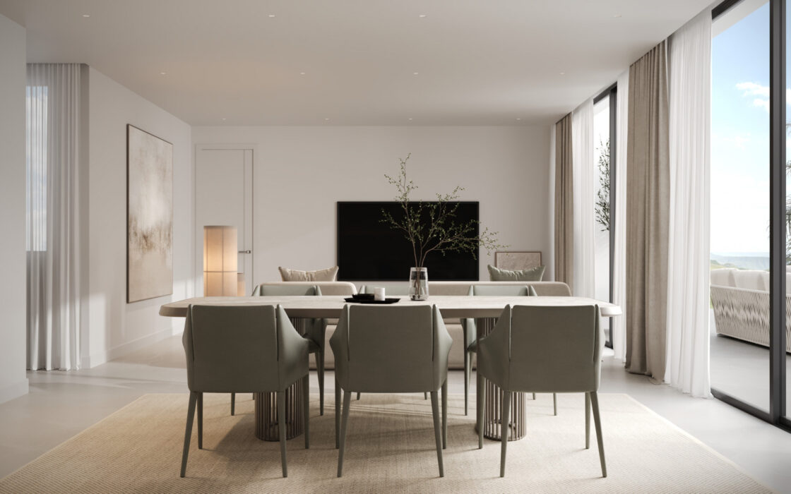 Трикімнатна квартира з терасою в Естепоні 122.67 кв.м