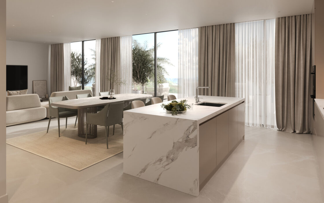 Трикімнатна квартира з терасою в Естепоні 122.67 кв.м