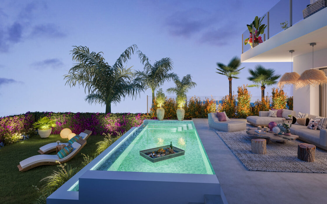 Вилла с 4 спальнями и террасой в Эль Чапаррале, Михас