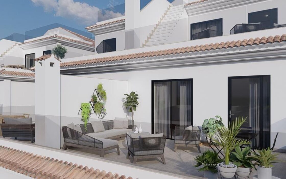 Двухквартирные дома 2 спальни в Мучамеле с террасой