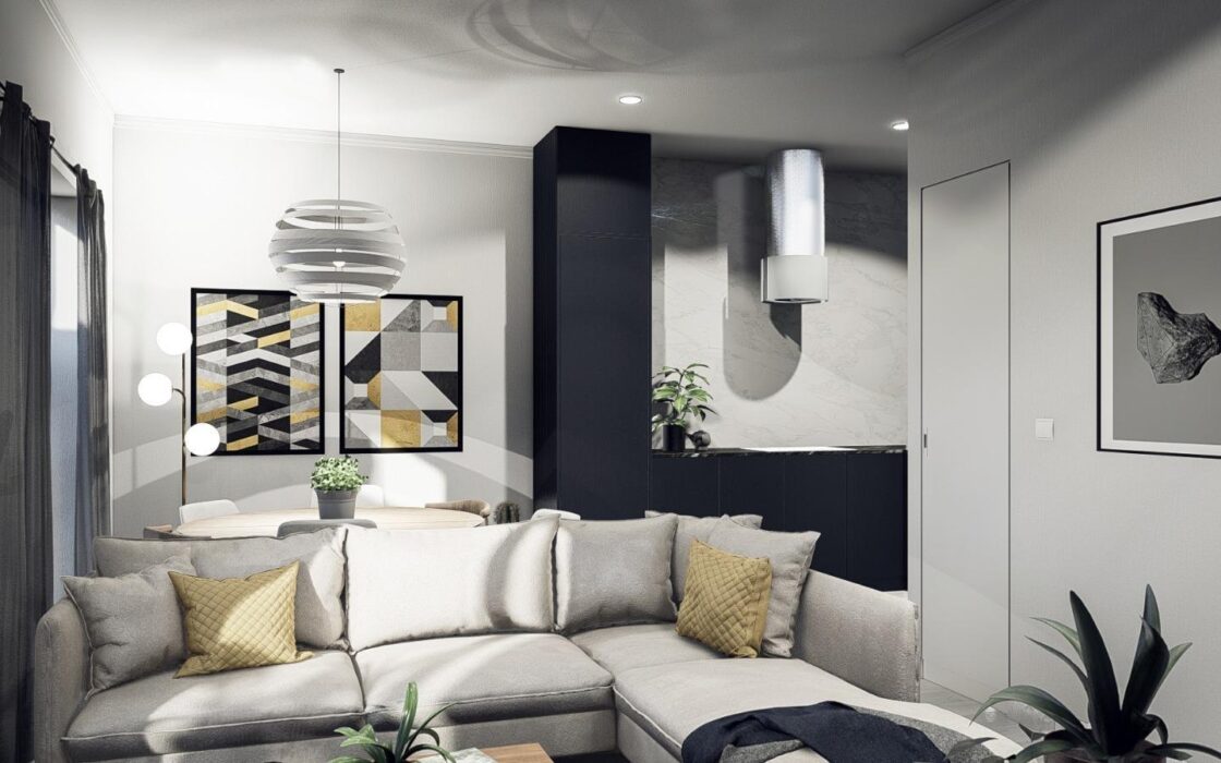 Двухквартирные дома 2 спальни в Мучамеле с террасой