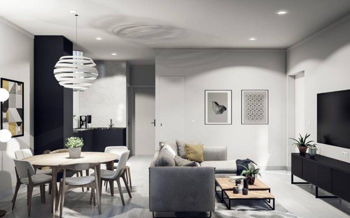 Двухквартирные дома 2 спальни в Мучамеле с террасой