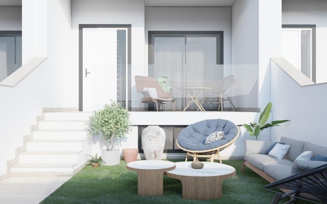 Двухквартирные дома 2 спальни в Мучамеле с террасой