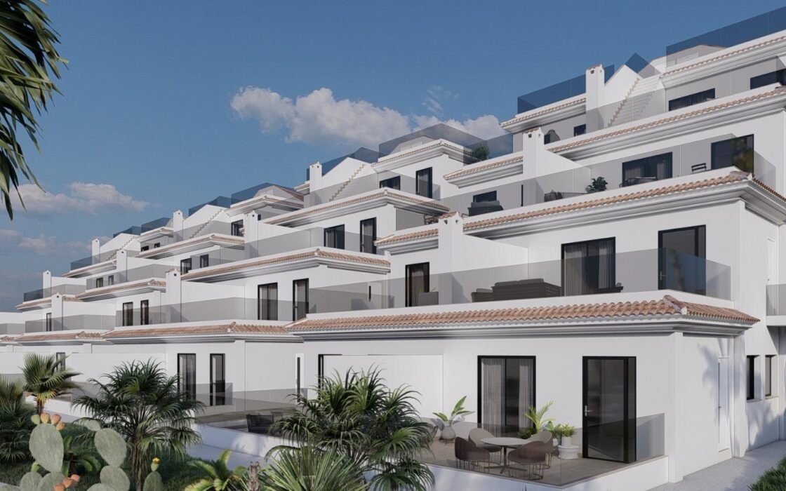 Двухквартирные дома 2 спальни в Мучамеле с террасой