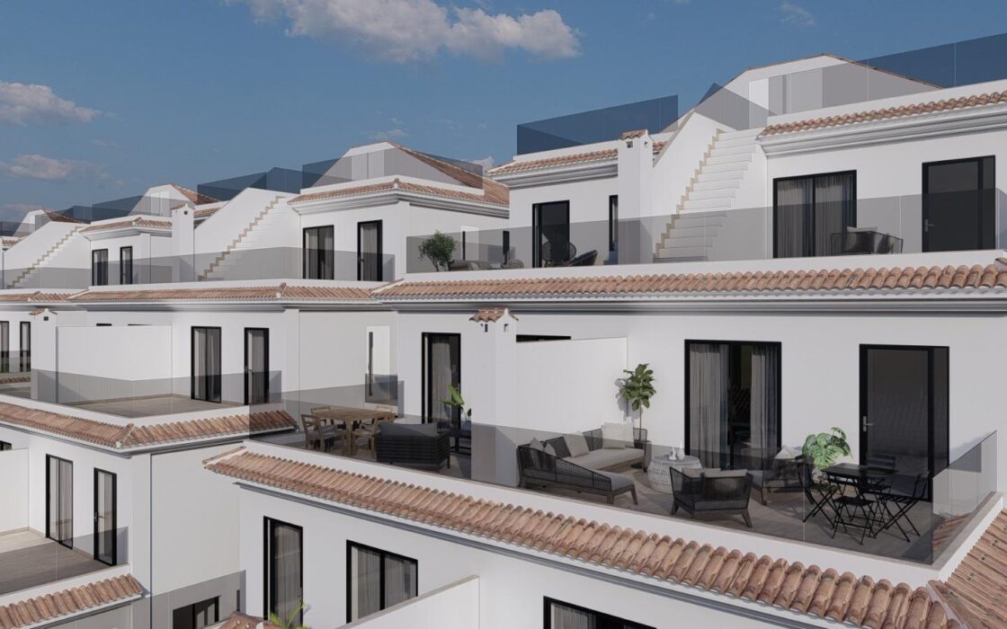 Двухквартирные дома 2 спальни в Мучамеле с террасой