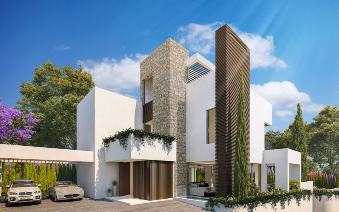 Вилла на Золотой Миле, Марбелья, 5 комнат, терраса