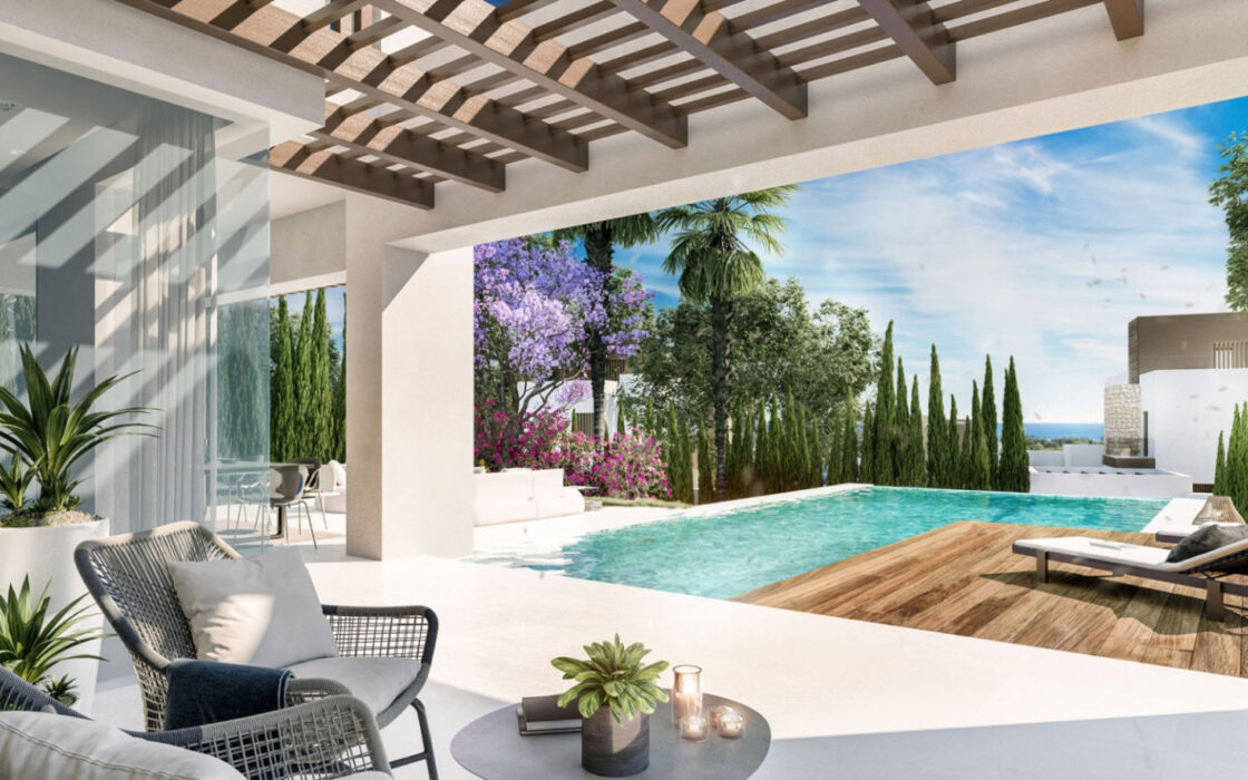 Вилла на Золотой Миле, Марбелья, 5 комнат, терраса