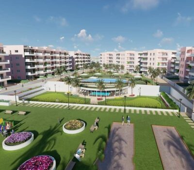 Новий житловий комплекс з терасою в Гвардамар-дель-Сегура