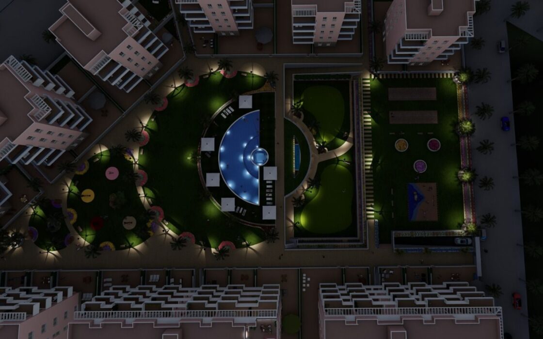 Новый жилой комплекс с террасой в Гвардамар-дель-Сегура