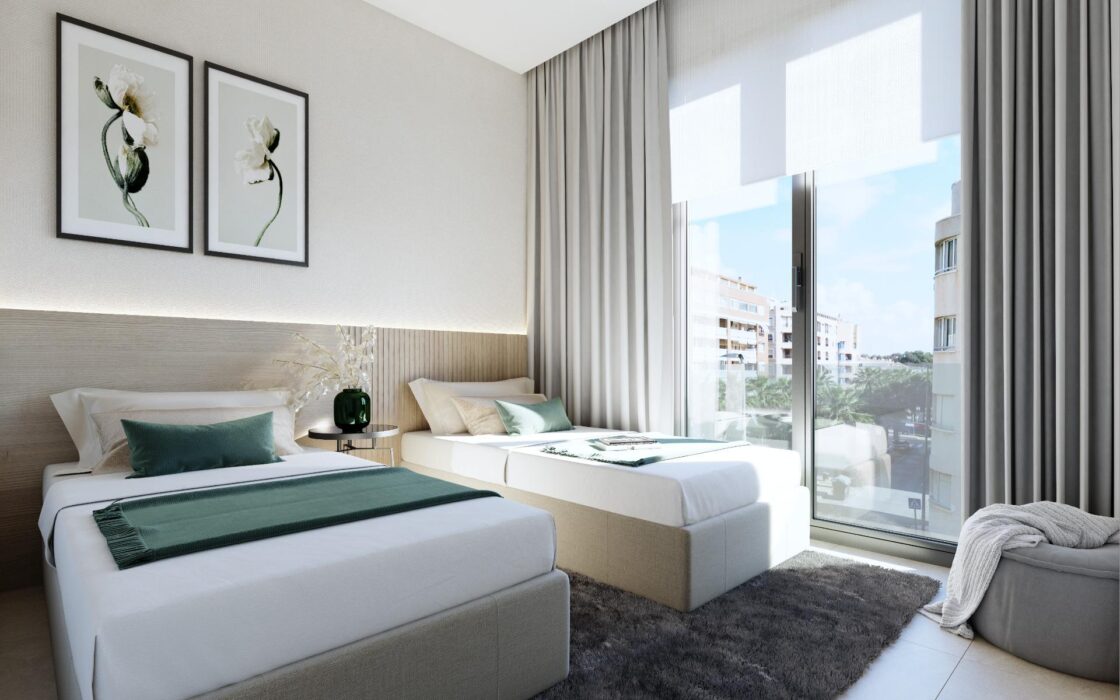 Новостройка в Гуардамар дель Сегура, 100 м до пляжа, терраса