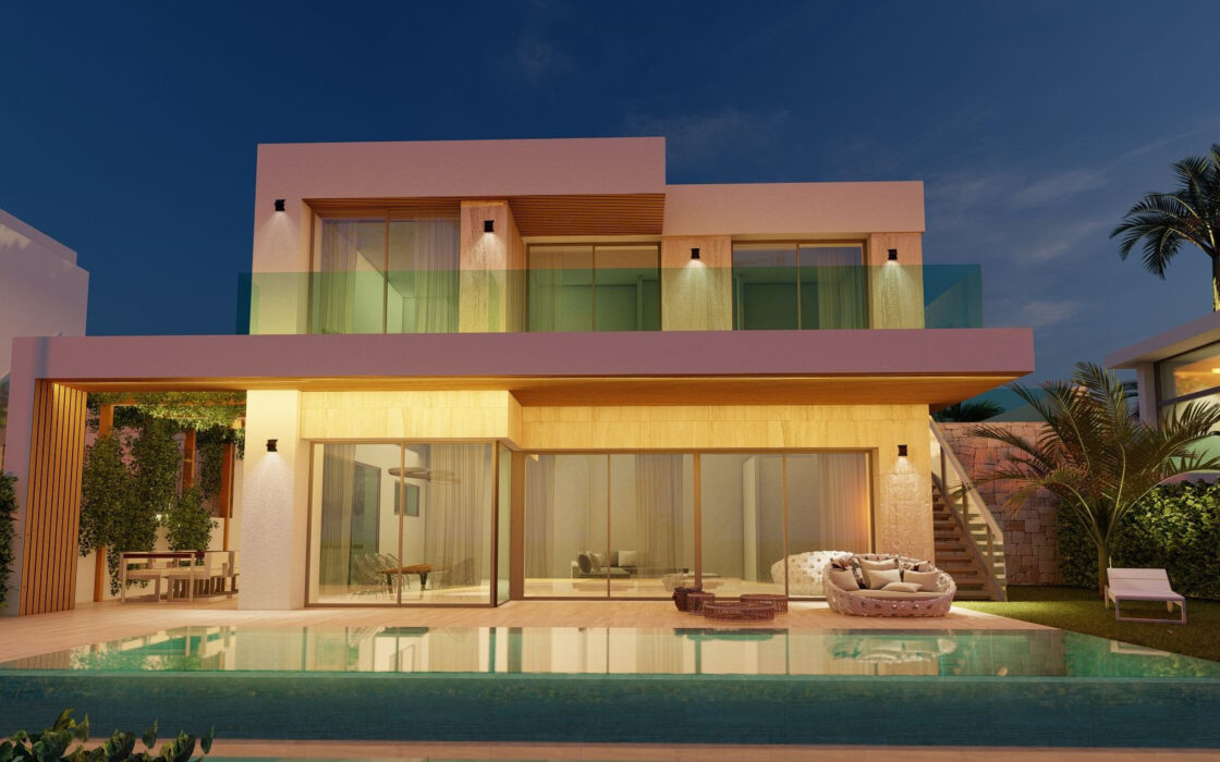 Эксклюзивные виллы в Эстепоне с террасой 199 кв.м