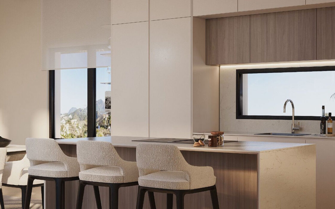 Эксклюзивные виллы в Эстепоне с террасой 199 кв.м