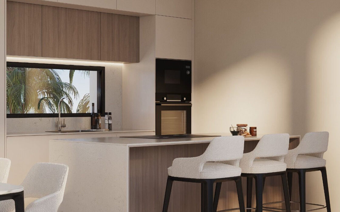 Эксклюзивные виллы в Эстепоне с террасой 199 кв.м