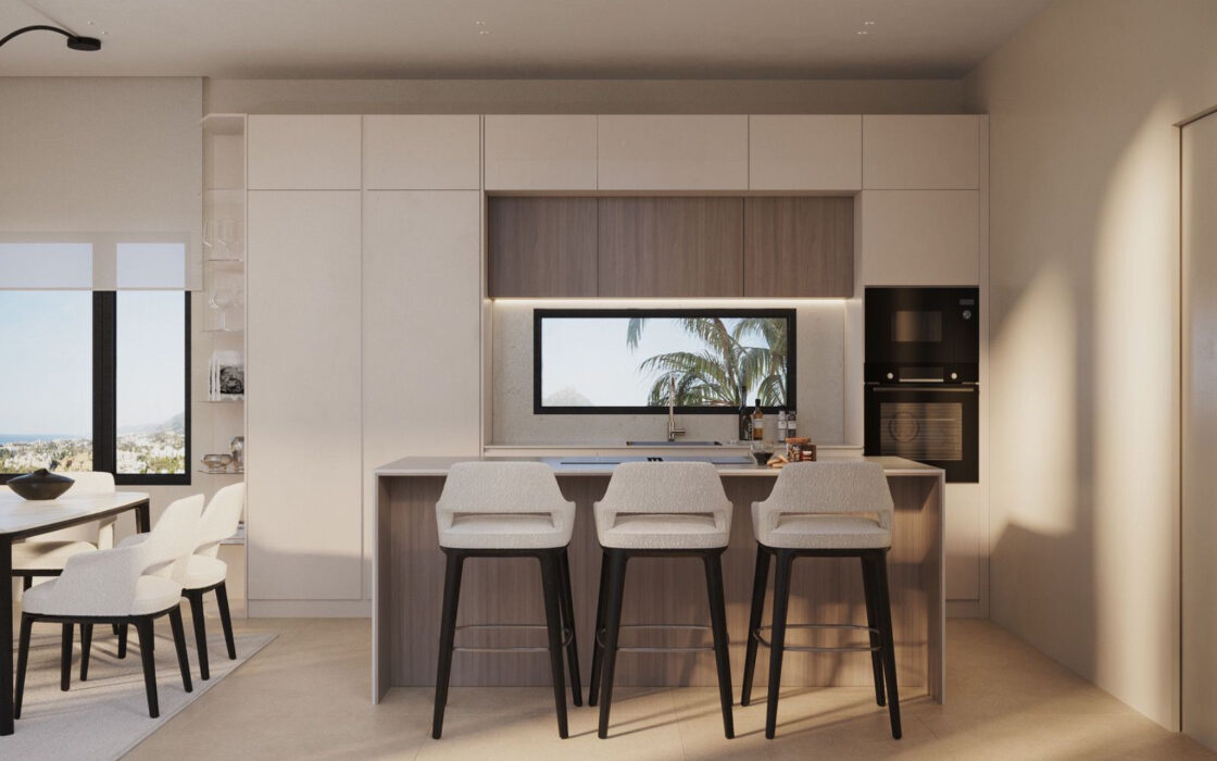 Эксклюзивные виллы в Эстепоне с террасой 199 кв.м