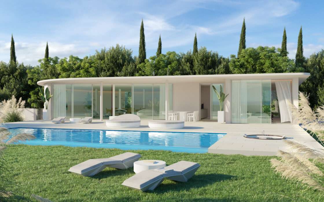 Виллы с террасой и видом на море в городе Ронда 252 кв.м