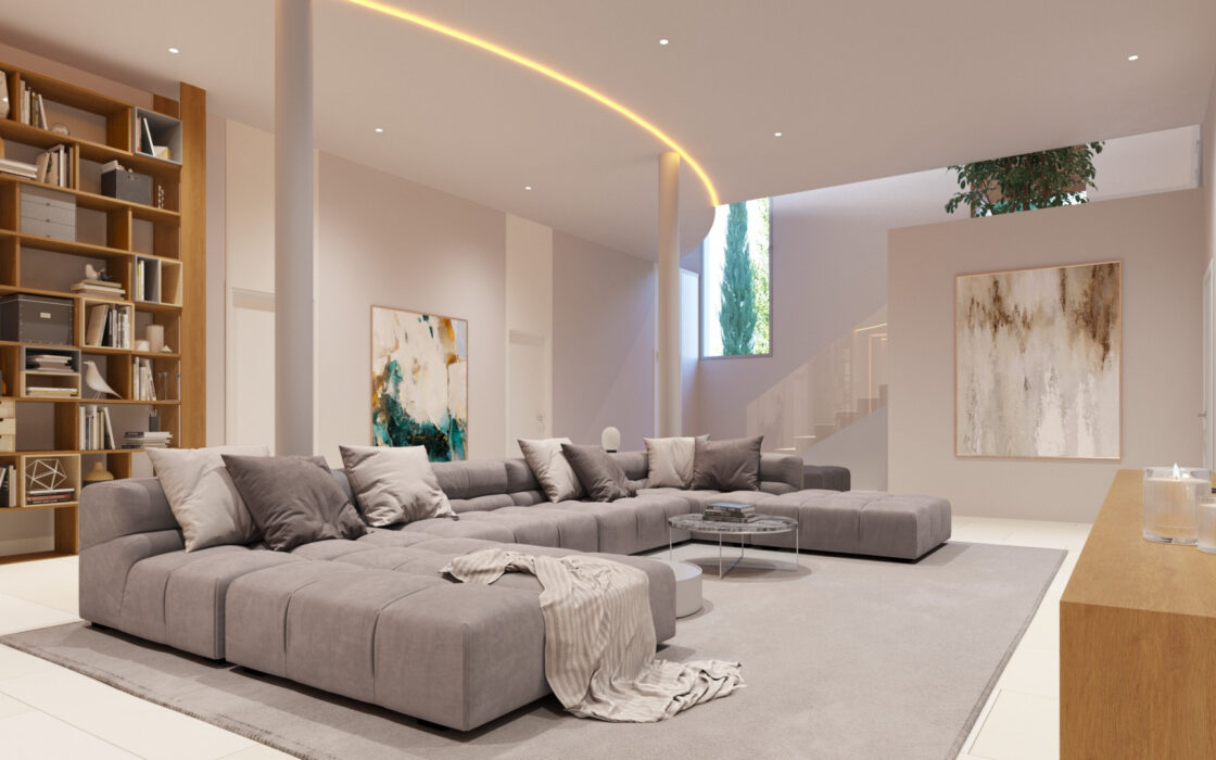 Виллы с террасой и видом на море в городе Ронда 252 кв.м