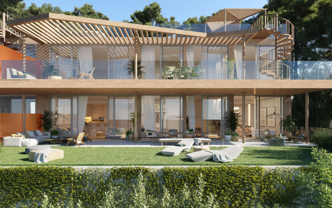 Вілли з терасою в Привілейованому районі, 4 кімнати