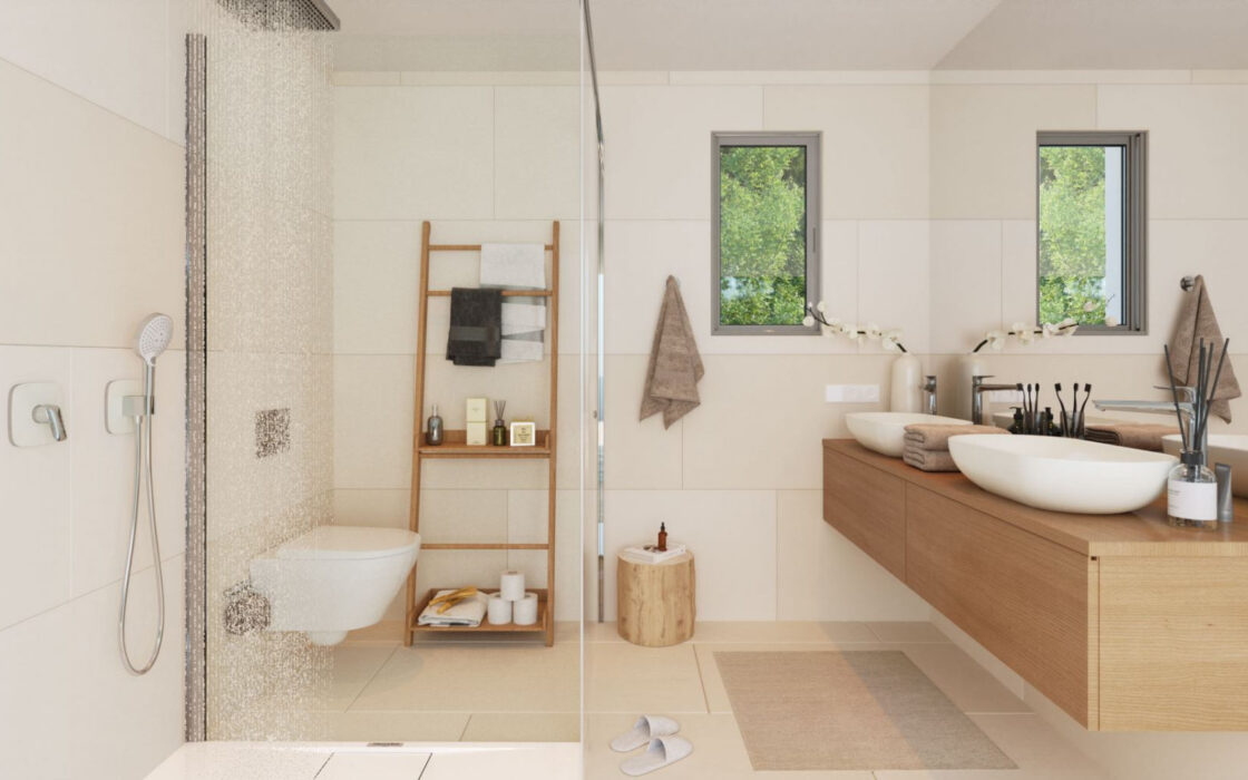 Вілли з терасою в Привілейованому районі, 4 кімнати