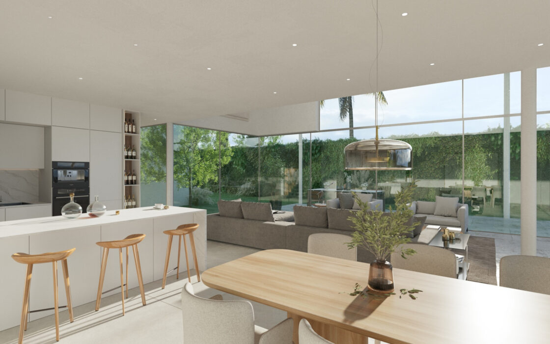 Нова вілла 285 кв.м з терасою в Малазі біля моря