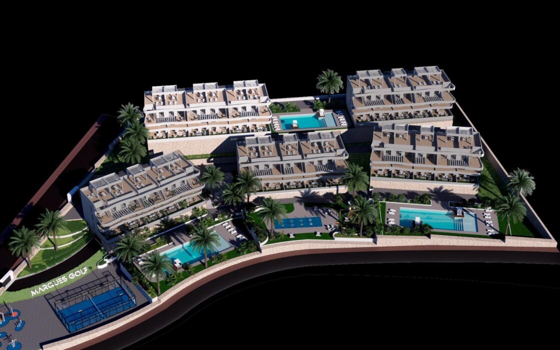 Новые дома с панорамным видом на море в Финестрате 88 кв.м