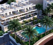 Новые дома с панорамным видом на море в Финестрате 88 кв.м