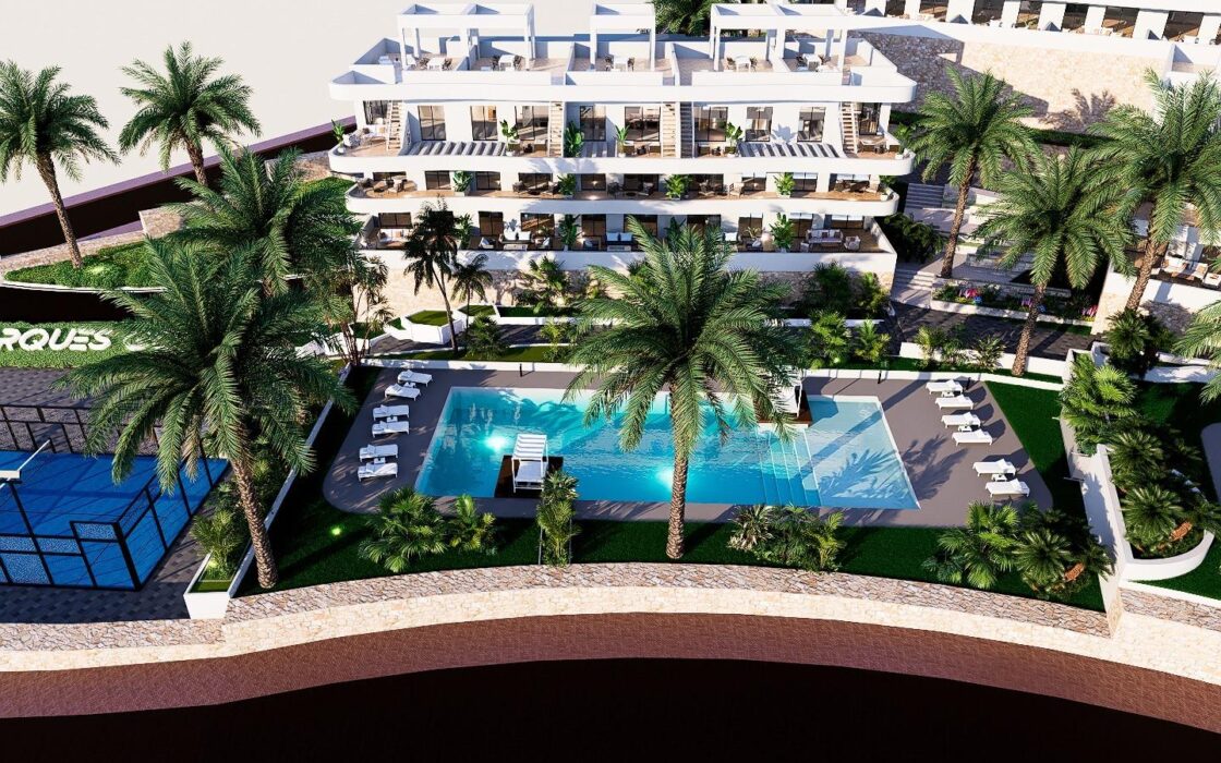 Новые дома с панорамным видом на море в Финестрате 88 кв.м