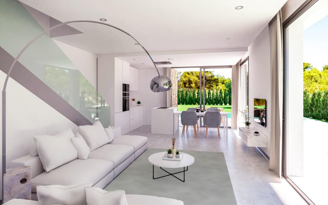 Новые виллы с частным бассейном в Сьерра-Кортина 170 кв.м