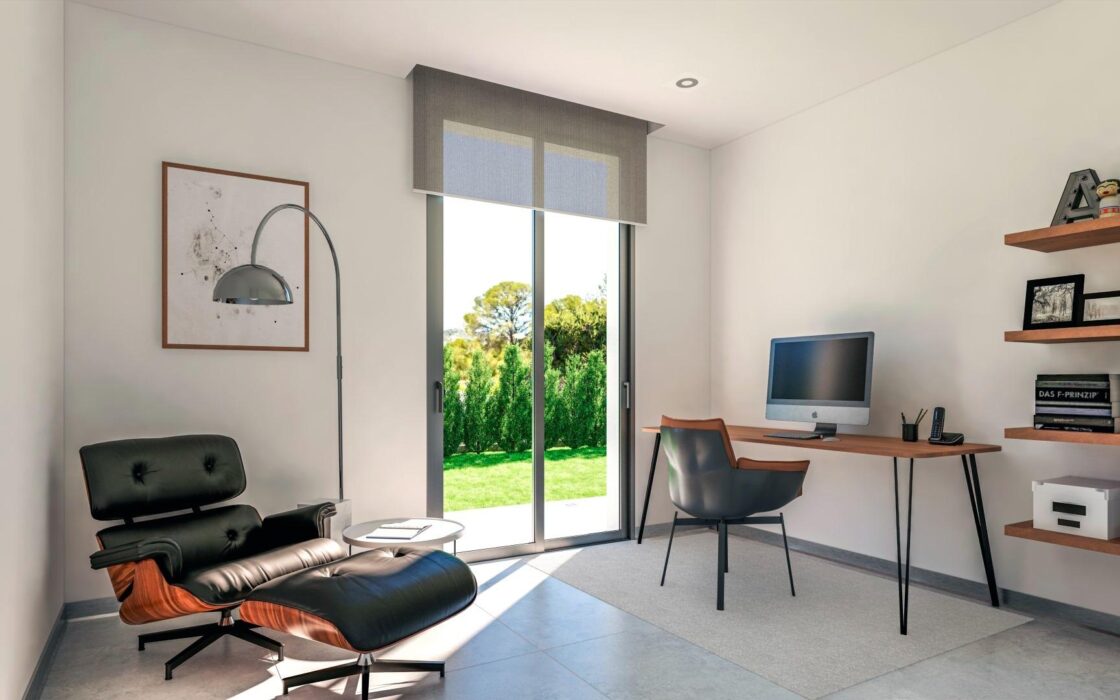 Новые виллы с частным бассейном в Сьерра-Кортина 170 кв.м