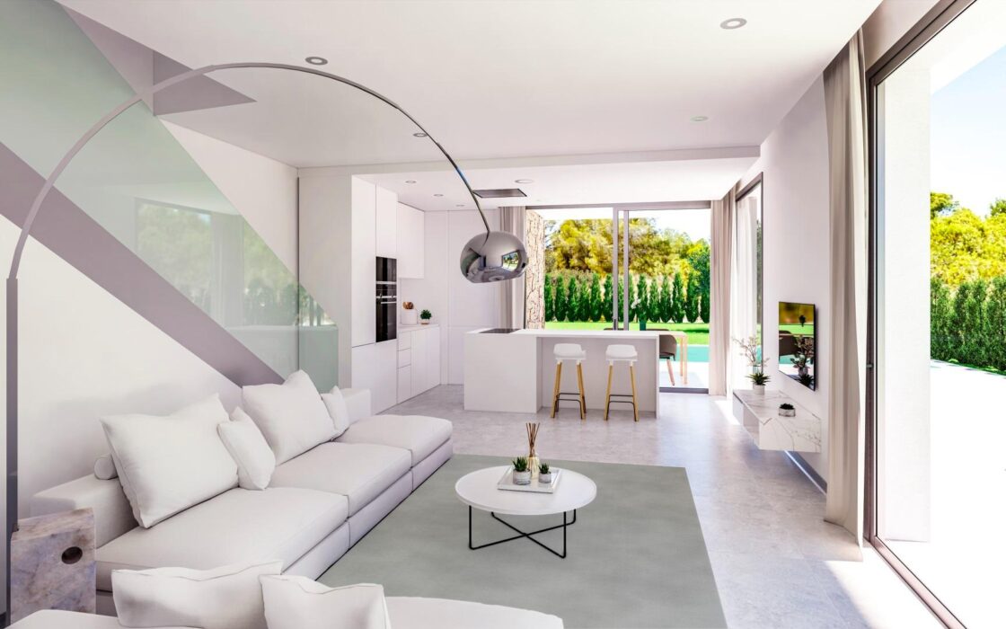 Новые виллы с частным бассейном в Сьерра-Кортина 170 кв.м