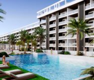 Апартаменты с видом на море в Торревьехе 2 спальни новострой