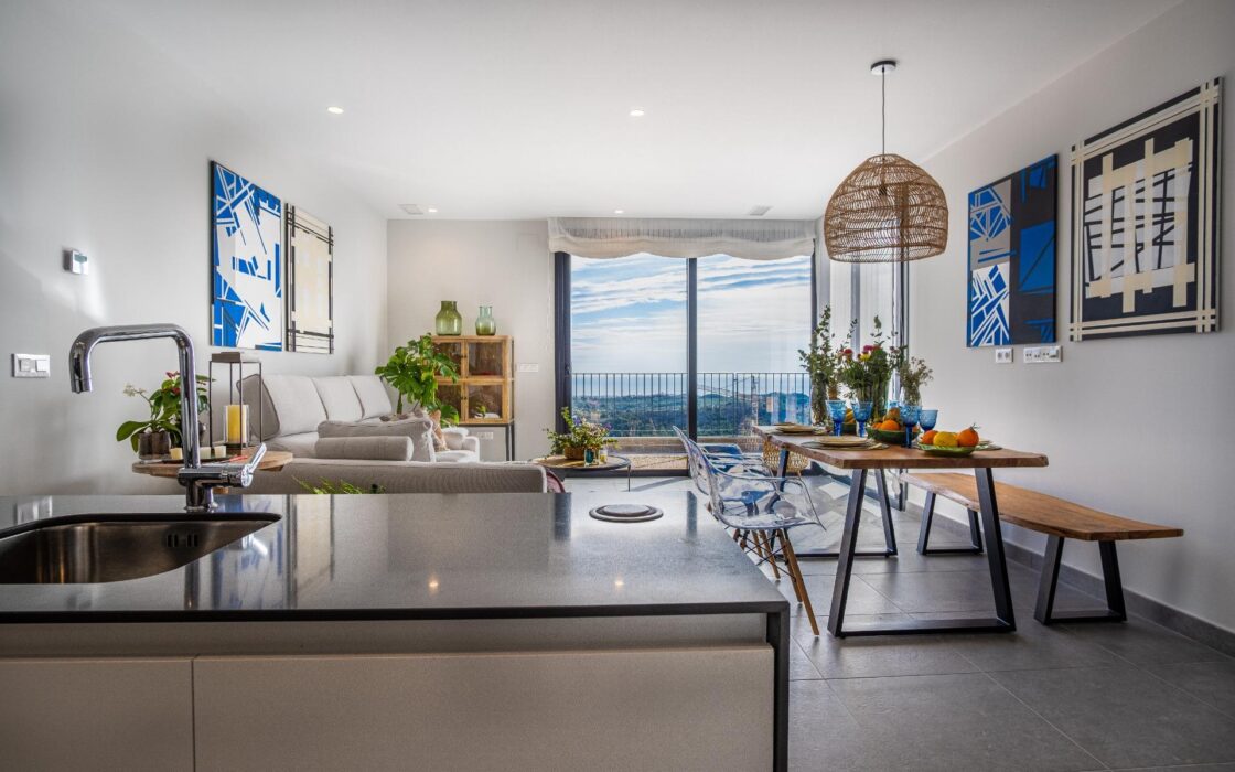 Виллы с видом на море в Полопе, 3 комнаты, новый жилой комплекс