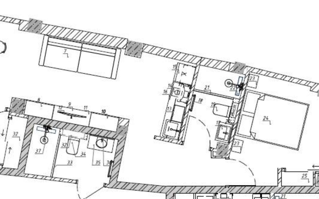 Просторні апартаменти в Аліканте 150 кв.м з 6 спальнями