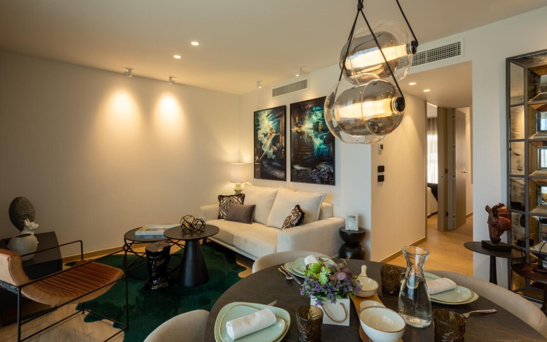 Большие апартаменты с 2 спальнями в Альгорфе у бассейна