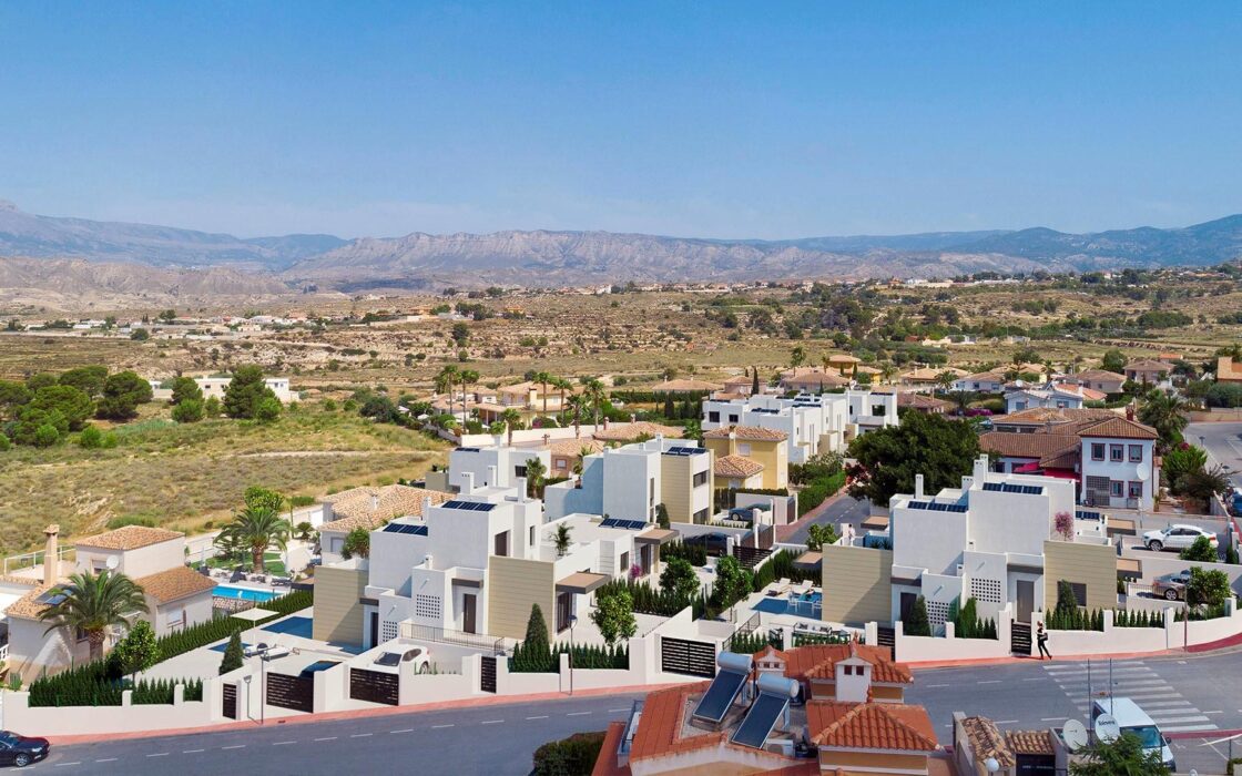 Новые двухквартирные дома в Бусоте с бассейном и террасой