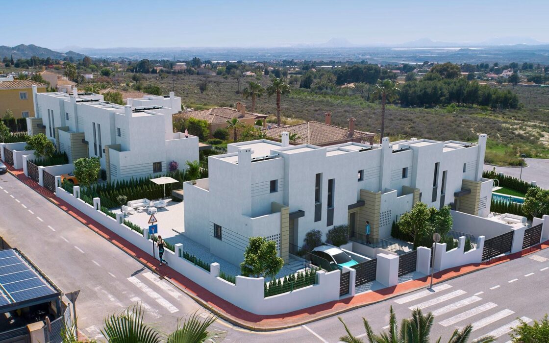 Новостройки с 2-3 спальнями в Бусоте у моря 139 кв.м