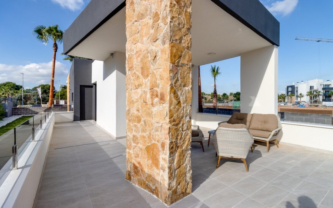 Апартаменты 75 кв.м у моря в Ориуэла Коста с террасой