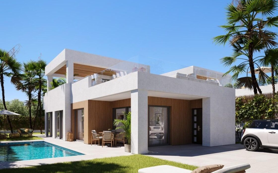 Роскошные виллы в Финестрате с террасой и частным бассейном