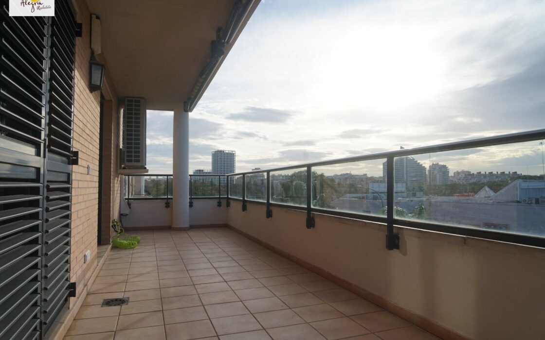 Апартаменты 161 кв.м с террасой в Валенсии, Campanar