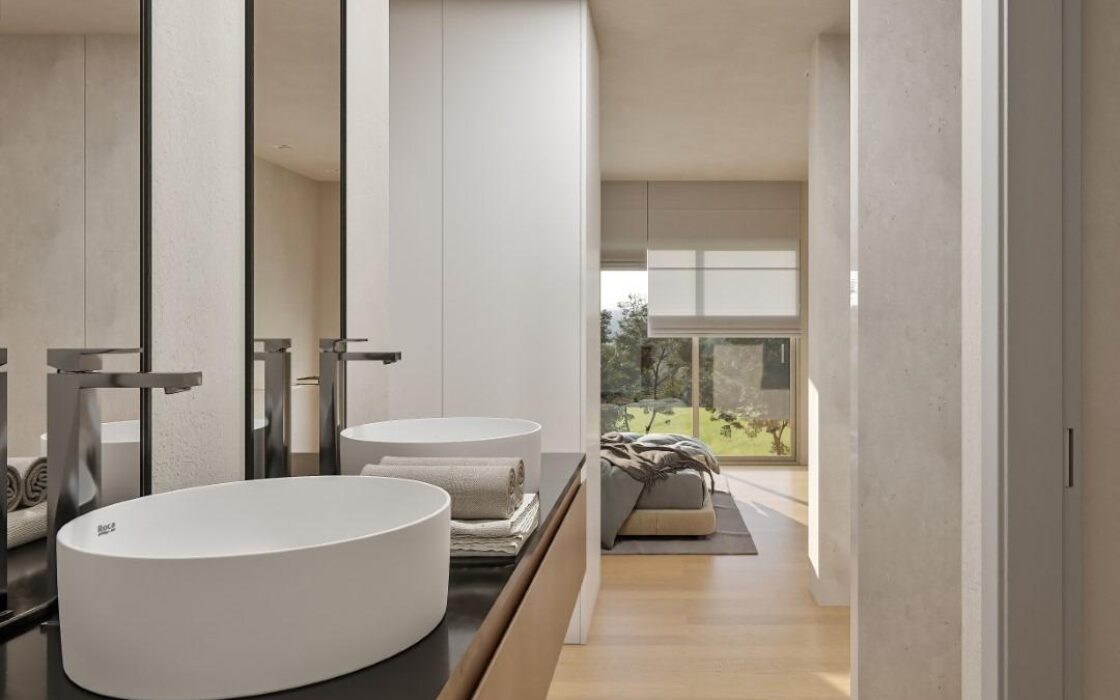 Виллы с террасами и видом на море в Сьерра-Кортине 262 кв.м