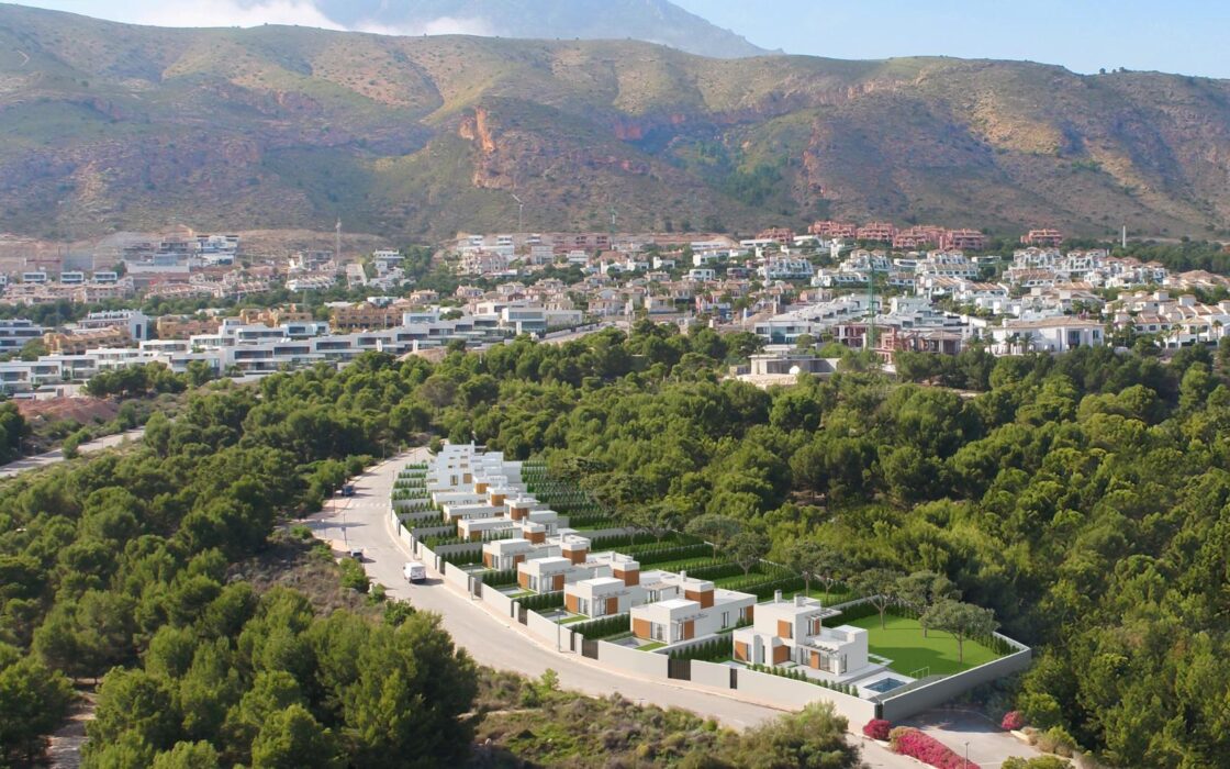 Дом с бассейном в Сьерра-Кортина, 3 спальни, финестрат