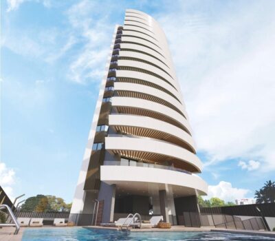 Нові апартаменти в Кальпе з терасою біля моря 126 кв.м.